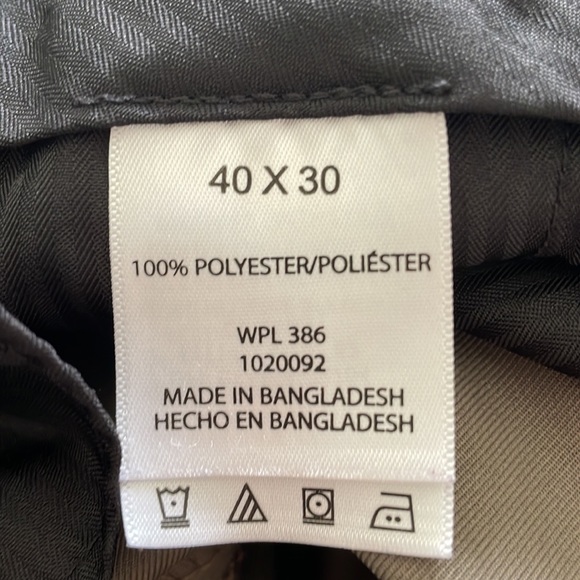 HAGGAR clothing – classic fit – cool 18 – men’s slacks – size 40 x 30 - dark tan - Picture 3 of 8